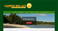 Desktop Screenshot of campingdeslacs.fr